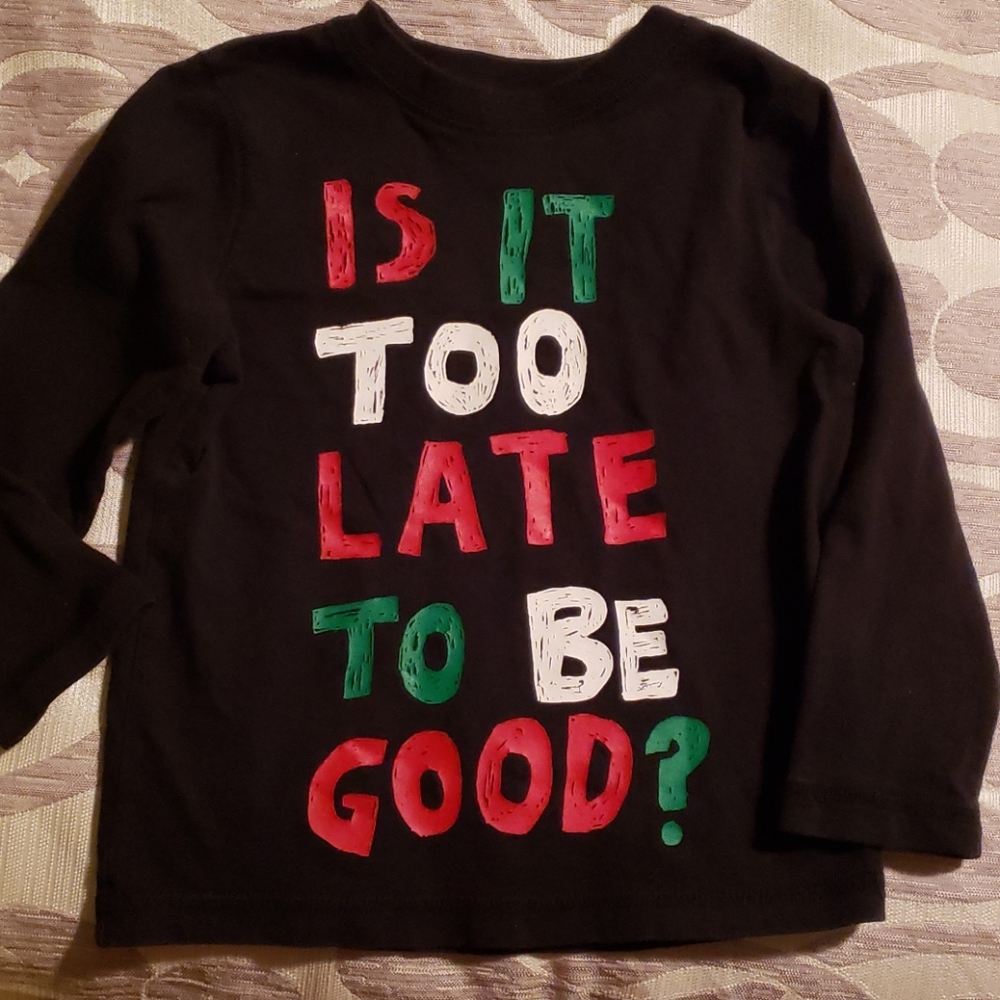 Long sleeve black t-shirt
